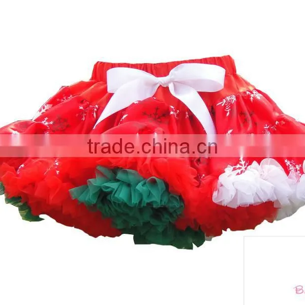 Christmas Pettiskirt Baby Girls Tutu Petti Skirt Baby Ruffled Skirt Wholesale Polka Dots Tutu Skirt photo-4
