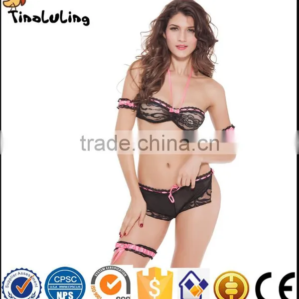 NEW Arrival Women Sexy First Nighty Sexy Transparent Lace Suit Lingerie Manufactuer photo-2