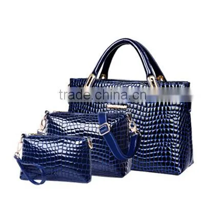 DY0067Z Europea Fashion Snakeskin Ladies pu Bag Set 3pcs Bag Set photo-3