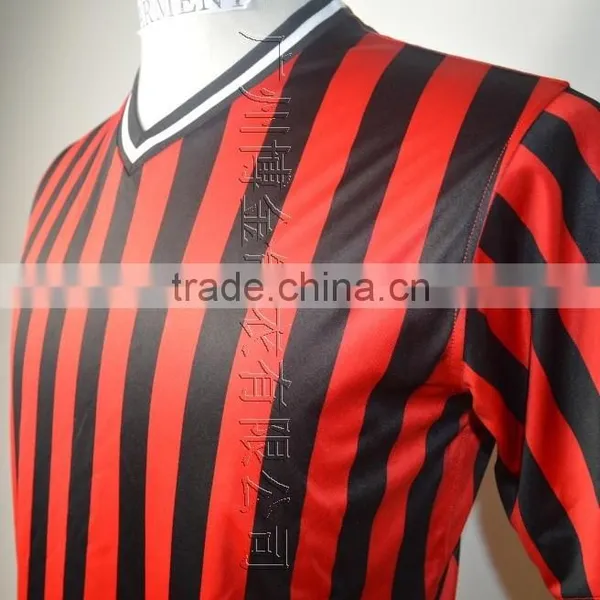 Striped T-shirt Sports Wear O-neck 100% Polyester photo-2