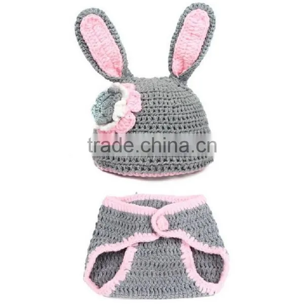 New Design Monster Animal Wool Handmade Photo Props Winter Crochet Baby Hat photo-2