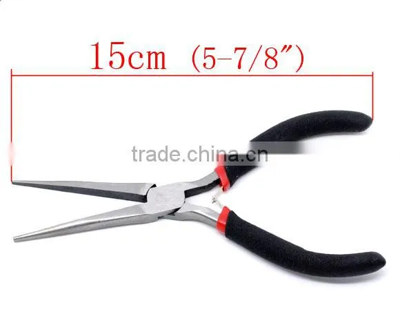 Newest Beading Jewelry Tool 15cm Flat Jewelry Making Long Nose Camp Tapered Pliers Function photo-2