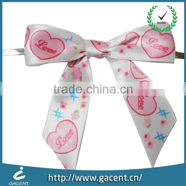 Hot Sale Handmade Polyester Ribbon Bow With Finger Filp for Wedding photo-5