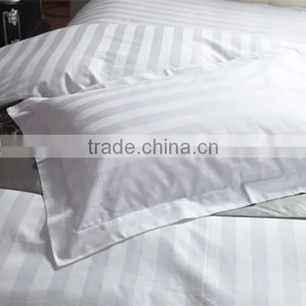 China Wholesale New Luxury 100% Cotton Stripe Hotel Bed Sheet Set photo-4