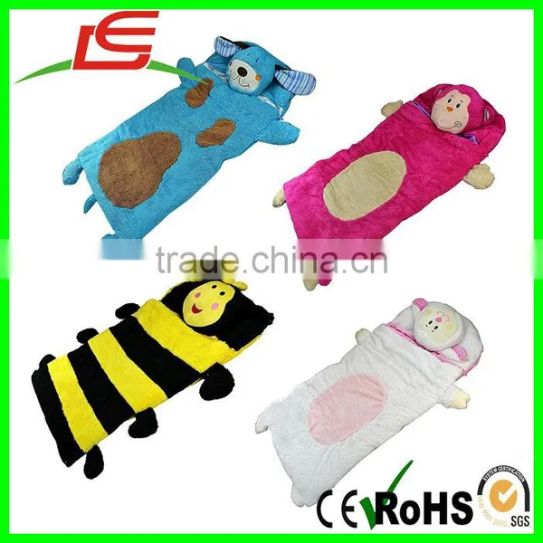 Cuddly Soft Warm Kids Plush Animal Sleeping Bag For Camping Boys Girls photo-2