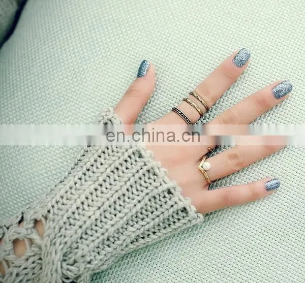 Kunckle Sets Ring Open Cuff Rings Sets Finger Ring Jewellery photo-2