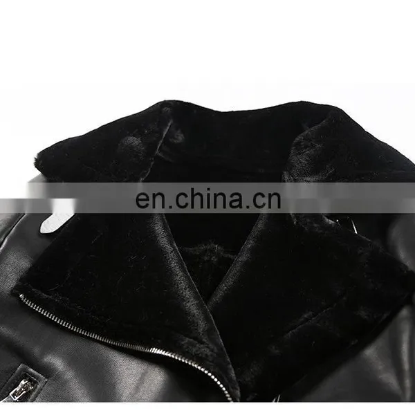 Wholesale Winter Long Style Double Face Sheepskin Ladies Fox Fur Leather Jacket photo-6