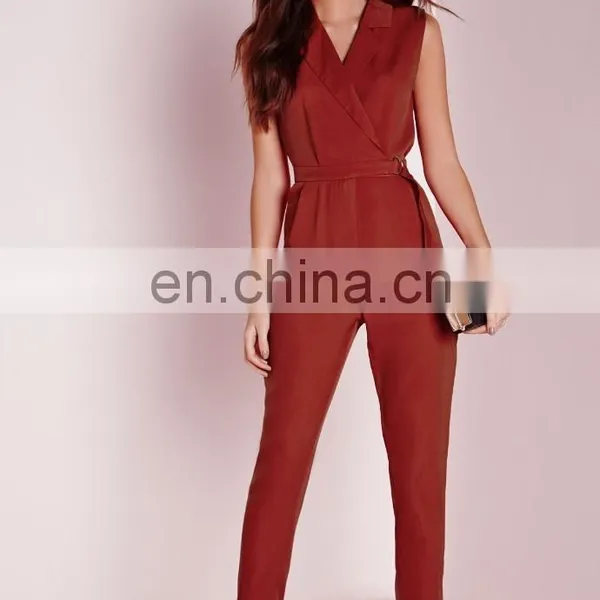 Sleeveless Red Korean Fashion Jumpsuit For Women 2015 photo-3