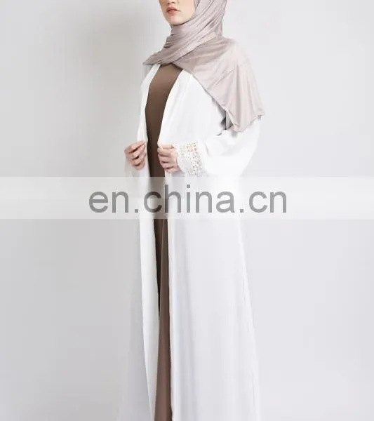 Custom High Quality White New Model Abaya Dubai Egypt in China,latest Design Muslim Dress 2017 Abaya photo-3