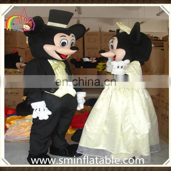 Fashion Mickey&minnie Mascot Costume, Wedding Suit Fancy Dress Costume for Adult photo-2