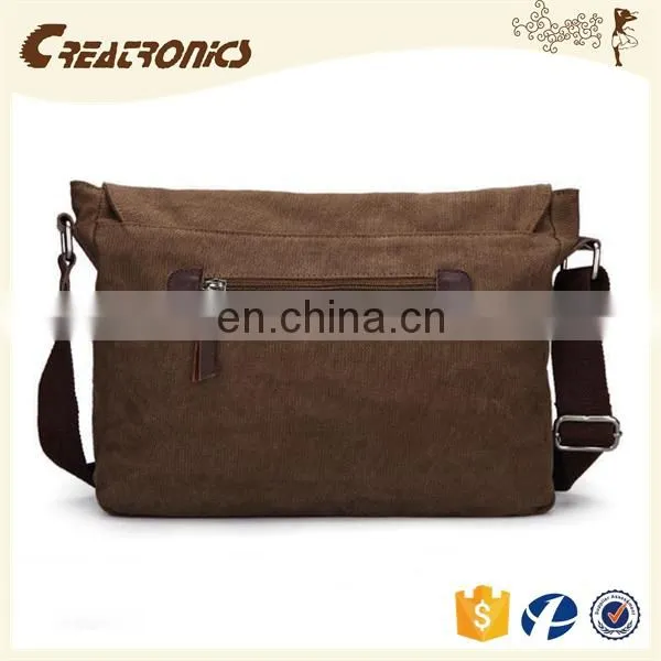 CR on Time Delivery Guaranteed 2016 Latest Fashion Men's Canvas Shoulder Bag Brown Vintage Messenger Bags photo-3
