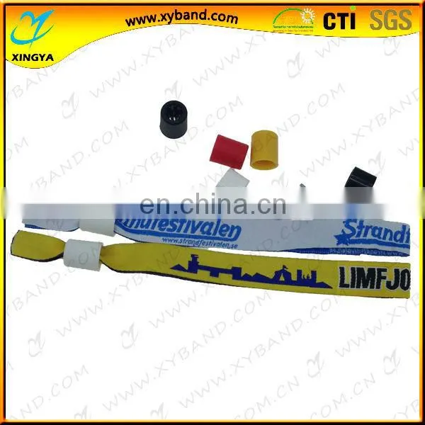 Identification Comfortable Woven Fabric Christmas Wristband