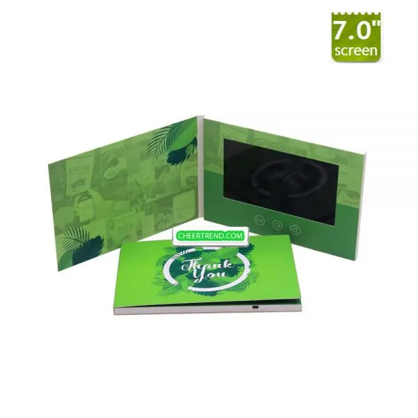 New Business Paper Video Book/Cheaper Lcd Video Brochure/Wedding Gift Video Card photo-3