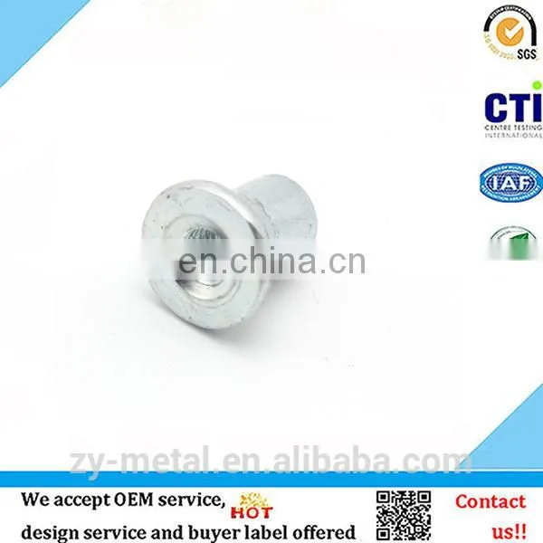 M1-M10 blue zinc plated steel square neck half thread insert nut rivet nut
