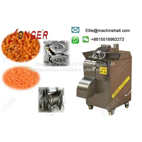 Industrial Ginger Cube Cutting Machine/Onion/Carrot/Apple Dicer/Dicing Machine photo-2