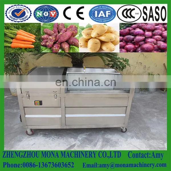 Brush Roller Type Friute and Vegetable Washing Cleaning and Peeling Machine for Sale photo-5
