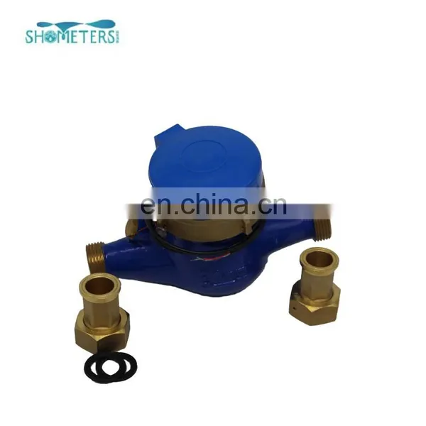 Brass Body Pulse Multi Jet Water Flow Meter Pulse Sensor photo-3