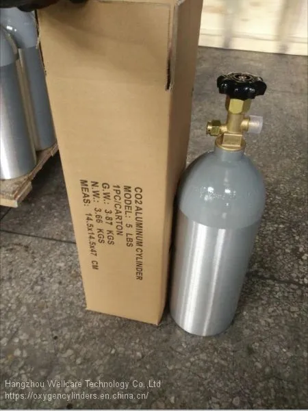 1 - 10 L Refillable Food Aluminum Co2 Tank Cylinder Co2 Gas Cylinder for Beverage Aquarium photo-2