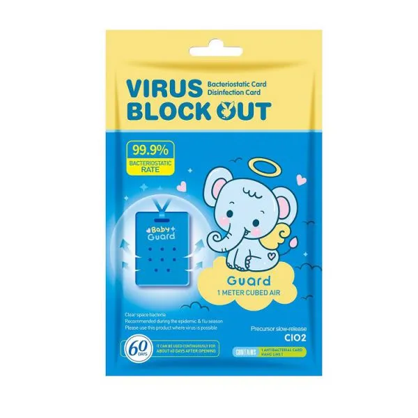 Virus Blocker Air Doctor Chlorine Dioxide Clo2 Gas Disinfection Sterilization Card For Children photo-3