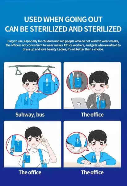 Chlorine Dioxide Card Removing Virus Portable Work Effective 60days Clo2(Children Style) photo-5