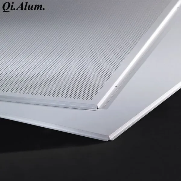 Metal Suspended Perforated Aluminum 600*600 Clip In Ceiling Tiles photo-3