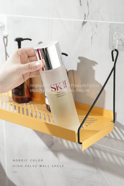Wall-Mounted Storage Rack Free Punching Kitchen Rack Shelf Cosmetic Storage Rack photo-3