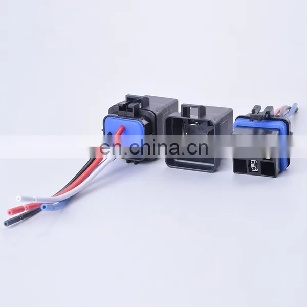 Automobile Relay Waterproof Integrated Wired DC12V 40A 5Pin 4pin Auto Relay With 105mm Length Wires Car Relay photo-5