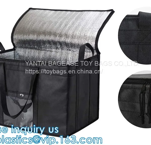 Cooler Bag For Frozen Cold Hot Food And Drinks - Insulated Bag For Beach, Picnic, Grocery Shopping Bags