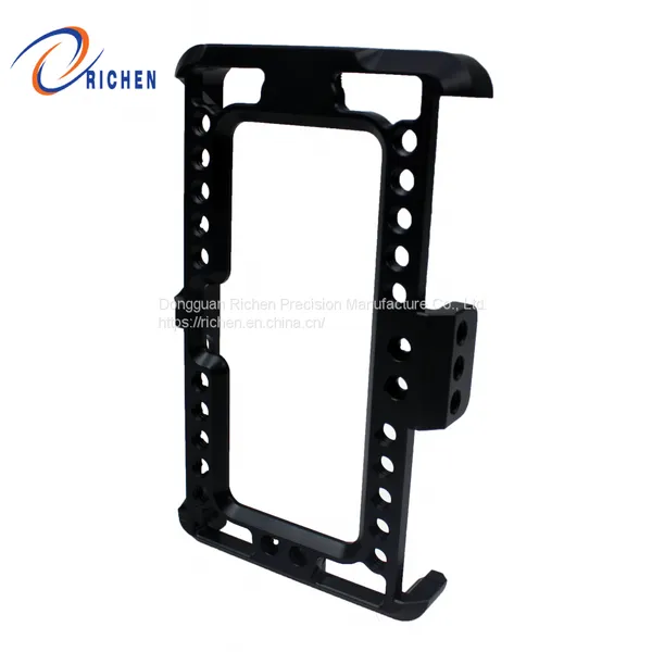 Custom High Precision CNC Machining Aluminum Parts With Black Anodizing Surface Treatment for Industrial Equipment photo-3