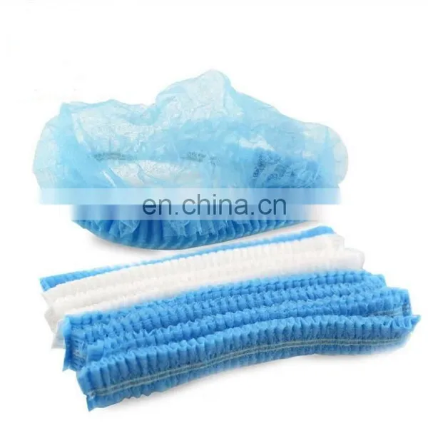 Disposable Nonwoven Clip Bouffant Cap With Elastic Band for Industry photo-4