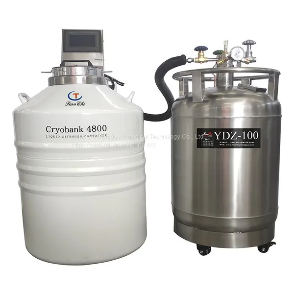 Small Vapor Phase Dewar Flask Liquid Nitrogen Container photo-5
