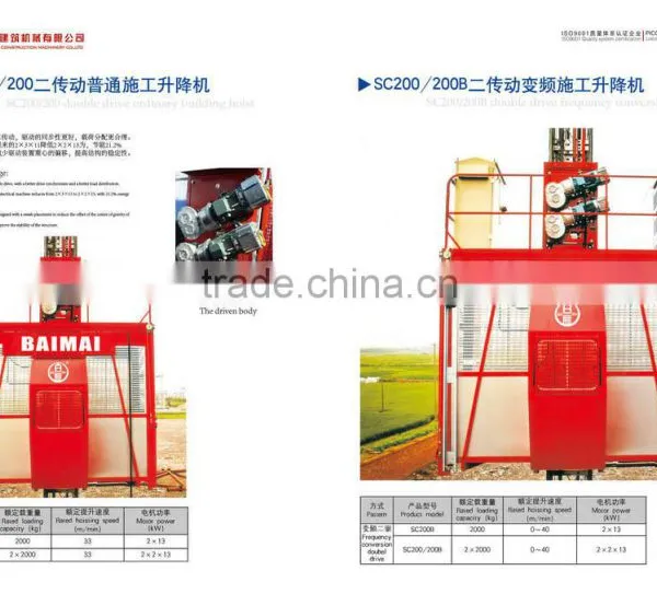 Construction Lift Hoist SC100/100 photo-4