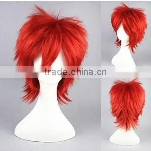 High Quality 35cm Short Straight UTA NO PRINCE SAMA Red Wig Synthetic Anime Wig Cosplay Hair Wigs Party Wig photo-2