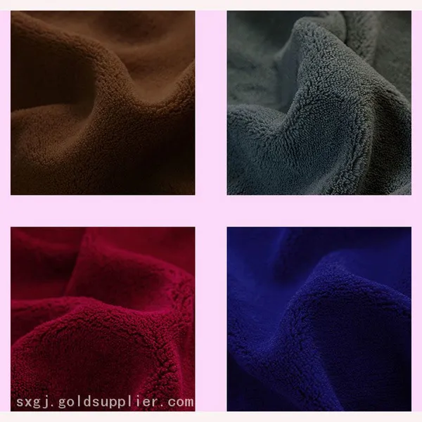 Coral Fleece Fabric One Side Brush And Anti Pilling Coral Velvet Fabric Wholesale photo-4