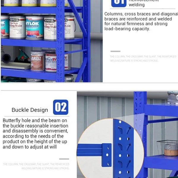 Heavy Duty Steel Enclosed Storage Rack for Warehouse Organizing | OEM Factory Supply photo-2