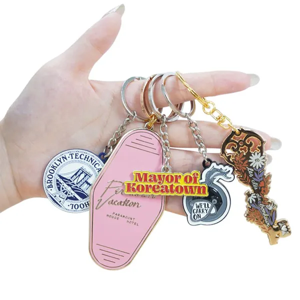 Support Customization Factory Bulk Alloy Metal Key Chains Souvenir Novelty Keyring Custom Souvenirs Gift photo-2