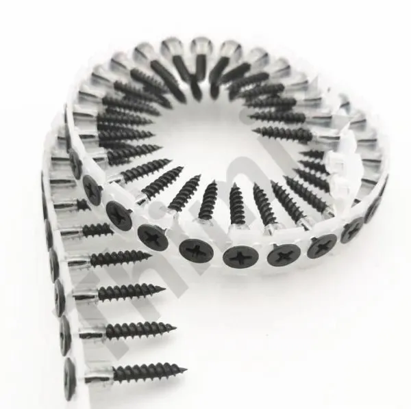 China Manufacturer Collated Screws With Plastic Strip, Coarse Thread White Zinc, 25/35/40mm, 1 Year Warranty, No Jamming Guaranteed photo-5