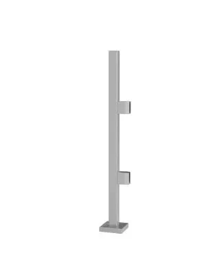 Contemporary Glass Railing Post for Interior Stairs
