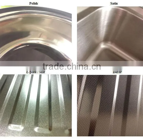 Sink Kitchen Bathroom Single Bowl Polish Stainless Steel Sink HD6247 photo-4