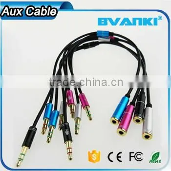 2016 Trending Products High Quality 3.5mm Y Splitter Audio Cable 1 Female to 2 Male AUX Cable Bulk Buy From China photo-2