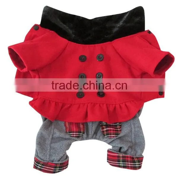 Wholesale Fashional Europe America Style Woolen Cloth Four Legs Style Dog Jumpsuits photo-4