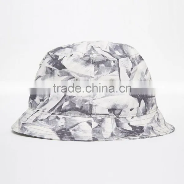 Wholesale Pure Cotton Short Brim Promotional Bucket Hat photo-3