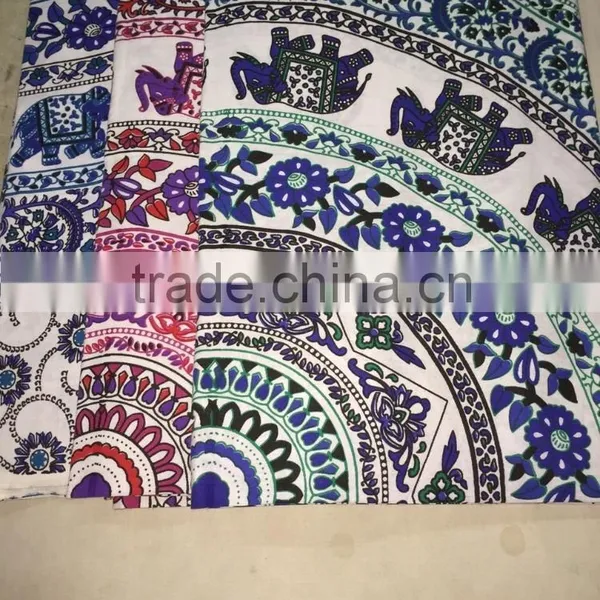 Tapestry From Manufacturer Block Printed Hippie India Elegant Tapestry photo-5