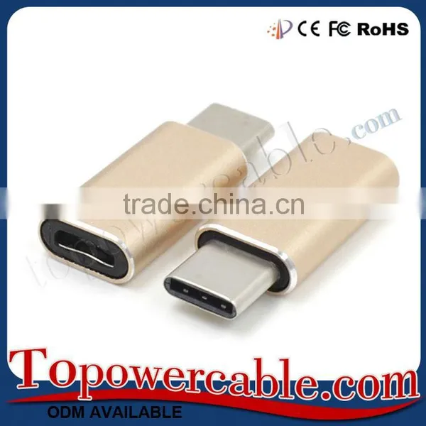 2016 OEM Aluminum USB C to Micro USB Convert Connector photo-2