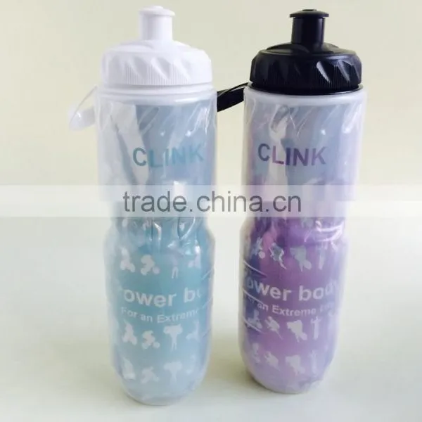 Double-deck Plastic Outdoor Sport Water Bottle BPA FREE Insulated Sport Drinking Bottle photo-5
