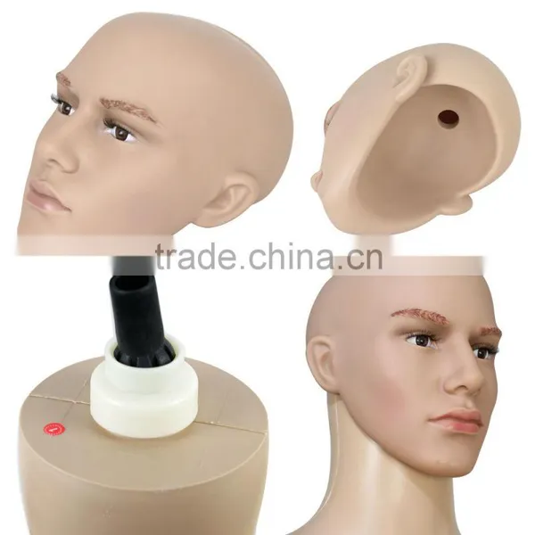 Plastic Male Full Body Realistic Mannequin Metal Base Head Turns Display photo-2