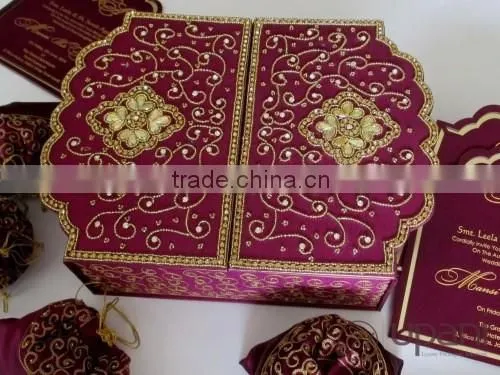 Hand Embroidered Wedding Invitation photo-2