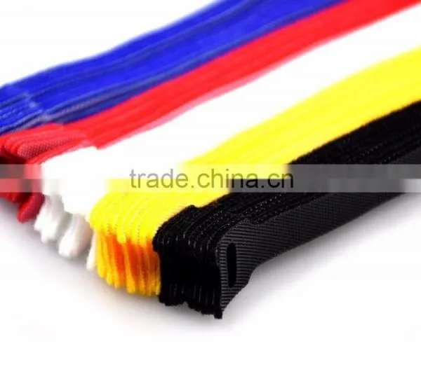 Assorted Adjustable Black Strap Hook Loop Reusable Cable Ties Organizer Tidy photo-5