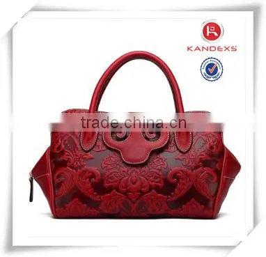 Most Popular Design Vintage Leather Tote Bag Wholesale Handbag China photo-2