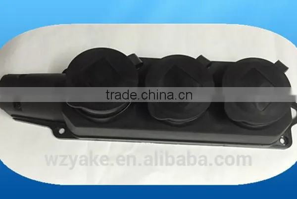 (YK328) 3 Ways Extension Socket With Waterproof Cover for Russia